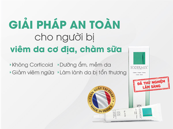 Kết hợp kem bôi Sodermix trị viêm da cơ địa hiệu quả 1