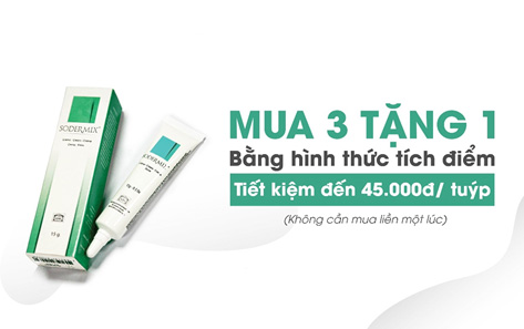 Ưu đãi: Mua 3 tặng 1 bằng hình thức tích điểm, tiết kiệm đến 45.000đ/ tuýp 1