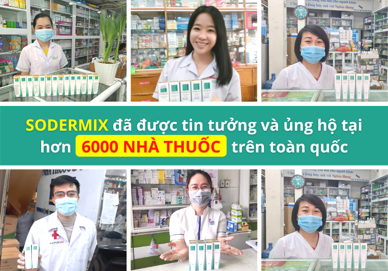 Sodermix - Sản phẩm được hơn 6.000 nhà thuốc tin tưởng và tư vấn cho người bệnh 1