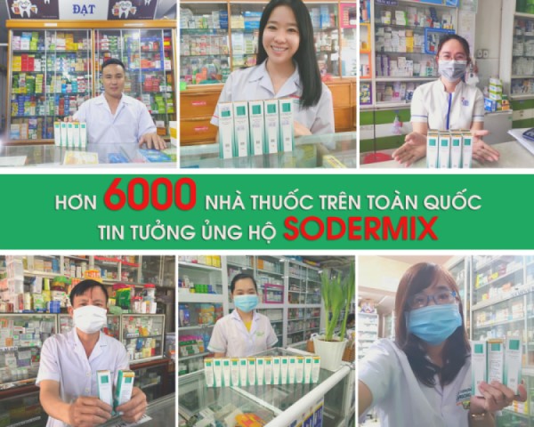 Sodermix - Sản phẩm được hơn 6.000 nhà thuốc tin tưởng và tư vấn cho người bệnh 1